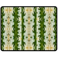 Fantasy Jasmine Paradise Bloom Fleece Blanket (medium)  by pepitasart