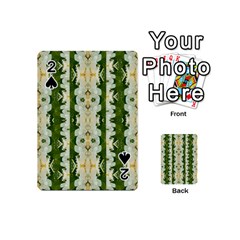 Fantasy Jasmine Paradise Bloom Playing Cards 54 (mini)  by pepitasart