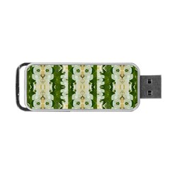 Fantasy Jasmine Paradise Bloom Portable Usb Flash (two Sides) by pepitasart