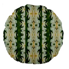 Fantasy Jasmine Paradise Bloom Large 18  Premium Round Cushions by pepitasart