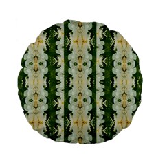 Fantasy Jasmine Paradise Bloom Standard 15  Premium Flano Round Cushions by pepitasart