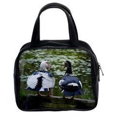 Muscovy Ducks At The Pond Classic Handbags (2 Sides) by IIPhotographyAndDesigns