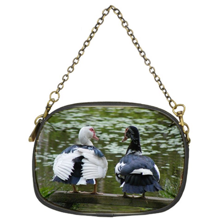 Muscovy Ducks at the Pond Chain Purses (Two Sides) 