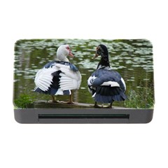 Muscovy Ducks At The Pond Memory Card Reader With Cf by IIPhotographyAndDesigns