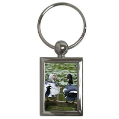 Muscovy Ducks At The Pond Key Chains (rectangle)  by IIPhotographyAndDesigns