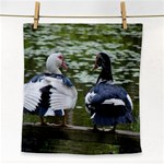 Muscovy Ducks at the Pond Face Towel Front