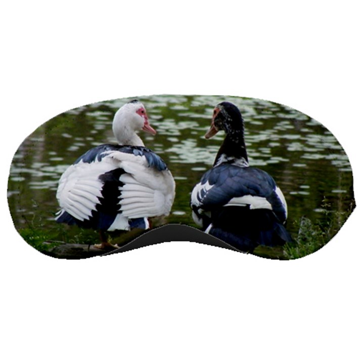 Muscovy Ducks at the Pond Sleeping Masks