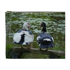 Muscovy Ducks At The Pond Cosmetic Bag (xl) by IIPhotographyAndDesigns