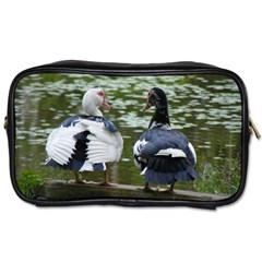 Muscovy Ducks At The Pond Toiletries Bags by IIPhotographyAndDesigns