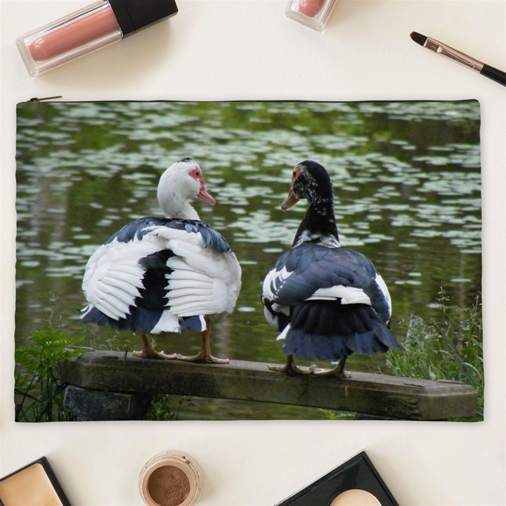 Muscovy Ducks at the Pond Cosmetic Bag (XXL)