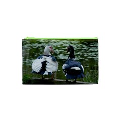 Muscovy Ducks At The Pond Cosmetic Bag (xs) by IIPhotographyAndDesigns