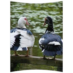 Muscovy Ducks At The Pond Back Support Cushion by IIPhotographyAndDesigns