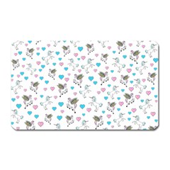 Unicorn, Pegasus And Hearts Magnet (rectangular) by IIPhotographyAndDesigns