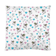 Unicorn, Pegasus And Hearts Standard Cushion Case (one Side) by IIPhotographyAndDesigns