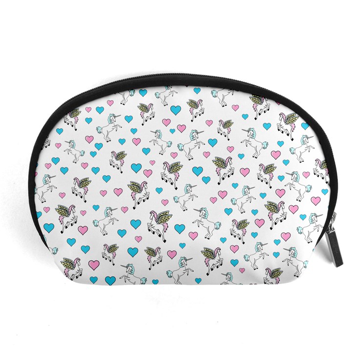 Unicorn, Pegasus and Hearts Accessory Pouches (Large) 