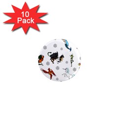 Dundgeon And Dragons Dice And Creatures 1  Mini Magnet (10 Pack)  by IIPhotographyAndDesigns