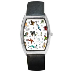 Dundgeon And Dragons Dice And Creatures Barrel Style Metal Watch by IIPhotographyAndDesigns