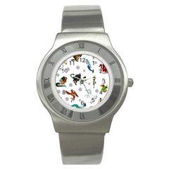 Dundgeon And Dragons Dice And Creatures Stainless Steel Watch by IIPhotographyAndDesigns