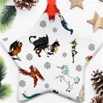 Dundgeon and Dragons Dice and Creatures Star Ornament (Two Sides) Front