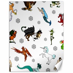 Dundgeon And Dragons Dice And Creatures Canvas 12  X 16   by IIPhotographyAndDesigns