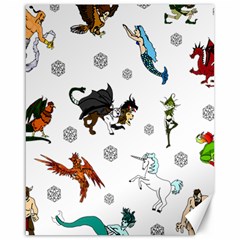 Dundgeon And Dragons Dice And Creatures Canvas 16  X 20   by IIPhotographyAndDesigns