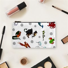 Dundgeon And Dragons Dice And Creatures Cosmetic Bag (small) by IIPhotographyAndDesigns