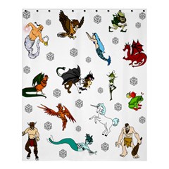 Dundgeon And Dragons Dice And Creatures Shower Curtain 60  X 72  (medium)  by IIPhotographyAndDesigns