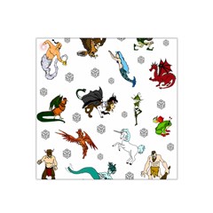 Dundgeon And Dragons Dice And Creatures Satin Bandana Scarf by IIPhotographyAndDesigns