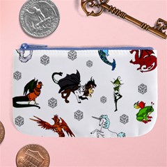 Dundgeon And Dragons Dice And Creatures Large Coin Purse by IIPhotographyAndDesigns