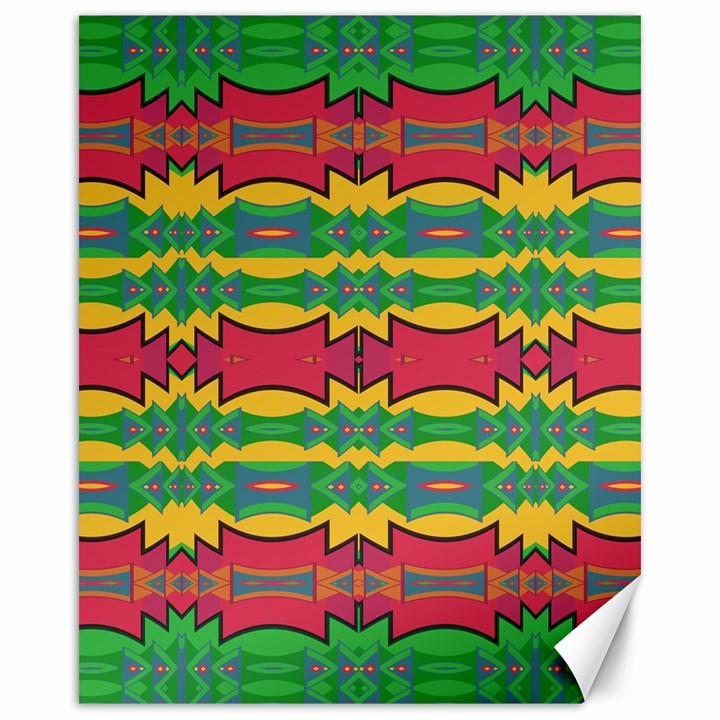 Shapes rows pattern                                       Canvas 16  x 20 