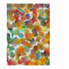 Colorful Paint Brushes On A White Background                                        Small Garden Flag by LalyLauraFLM