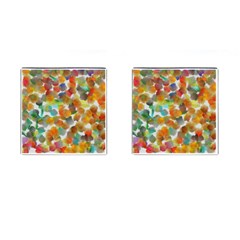 Colorful Paint Brushes On A White Background                                        Cufflinks (square) by LalyLauraFLM