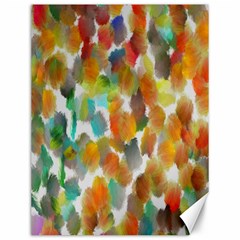 Colorful Paint Brushes On A White Background                                        Canvas 12  X 16  by LalyLauraFLM