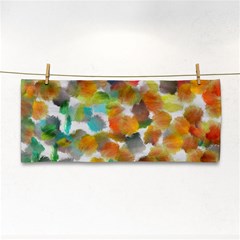 Colorful Paint Brushes On A White Background                                        Hand Towel by LalyLauraFLM