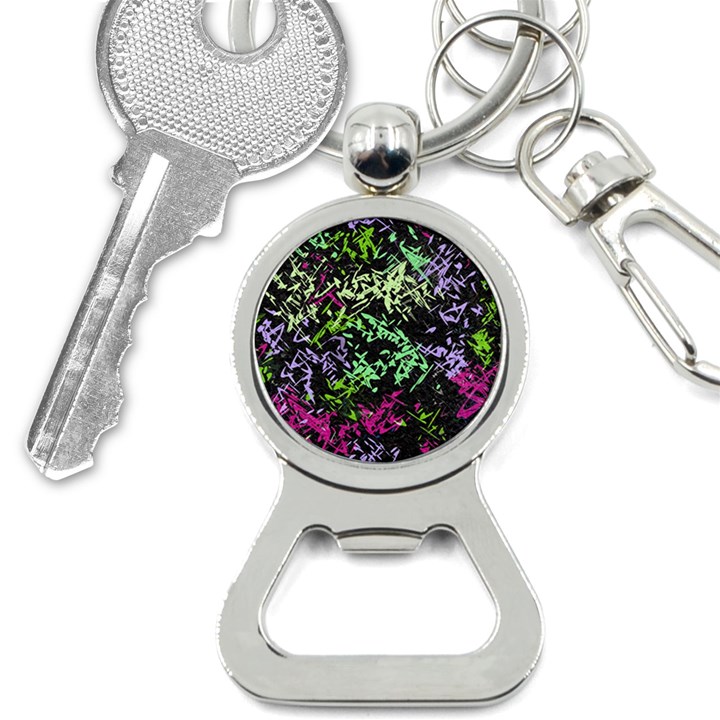 Misc shapes on a black background                                         Bottle Opener Key Chain