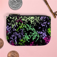 Misc Shapes On A Black Background                                   Mini Coin Purse by LalyLauraFLM