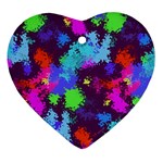 Paint spots texture                                         Ornament (Heart) Front