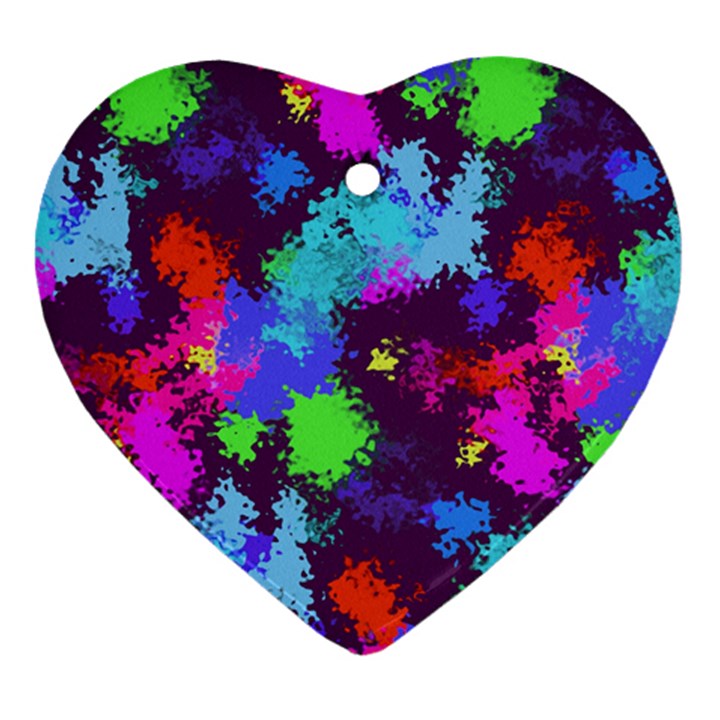 Paint spots texture                                         Ornament (Heart)