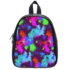 Paint spots texture                                         School Bag (Small)