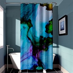 Blue Green Ink                                     Shower Curtain 36  X 72  by LalyLauraFLM