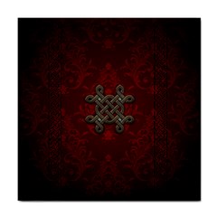 Decorative Celtic Knot On Dark Vintage Background Tile Coasters by FantasyWorld7