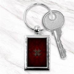 Decorative Celtic Knot On Dark Vintage Background Key Chains (rectangle)  by FantasyWorld7