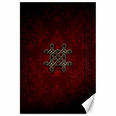 Decorative Celtic Knot On Dark Vintage Background Canvas 20  X 30   by FantasyWorld7