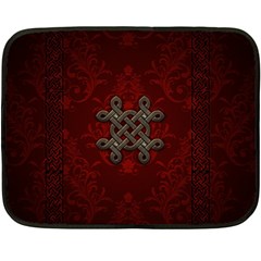 Decorative Celtic Knot On Dark Vintage Background Double Sided Fleece Blanket (mini)  by FantasyWorld7