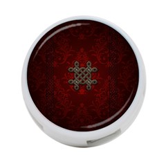 Decorative Celtic Knot On Dark Vintage Background 4-port Usb Hub (one Side) by FantasyWorld7