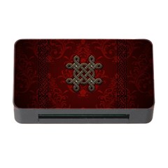 Decorative Celtic Knot On Dark Vintage Background Memory Card Reader With Cf by FantasyWorld7