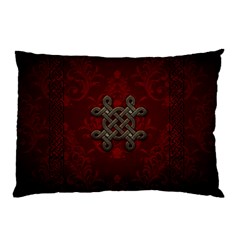 Decorative Celtic Knot On Dark Vintage Background Pillow Case (two Sides) by FantasyWorld7