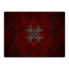 Decorative Celtic Knot On Dark Vintage Background Double Sided Flano Blanket (mini)  by FantasyWorld7