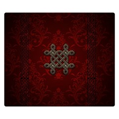 Decorative Celtic Knot On Dark Vintage Background Double Sided Flano Blanket (small)  by FantasyWorld7