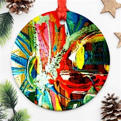 Red Aeroplane 2 Ornament (round) by bestdesignintheworld